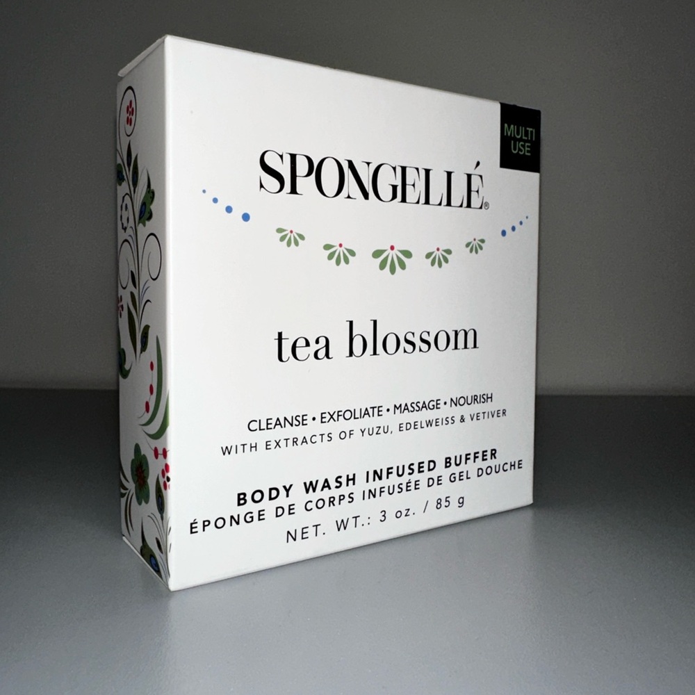 SPONGELLE Infused Body Wash Buffer 14+ Washes TEA BLOSSOM NEW